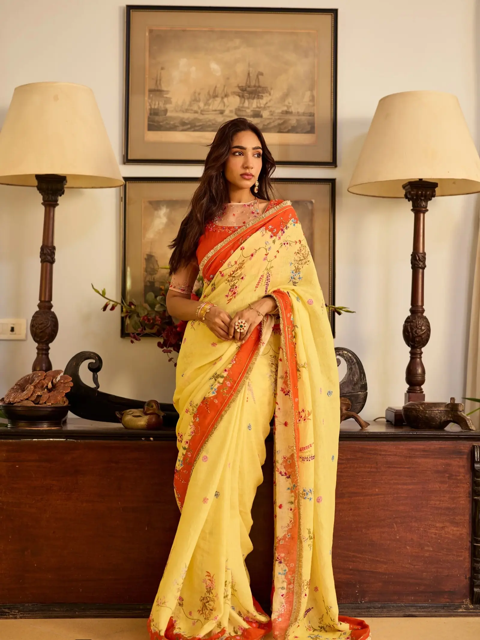 Nisha Linen Sari