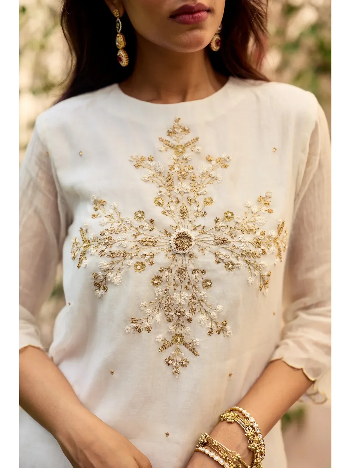 Sejal Chanderi Kurta Set, view 1