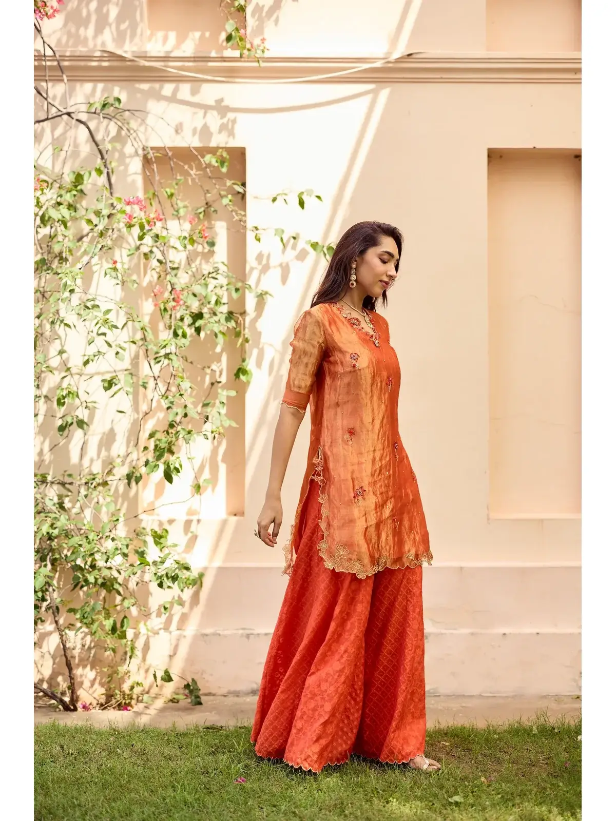 Varahi Silk Tissue Kurta Set
